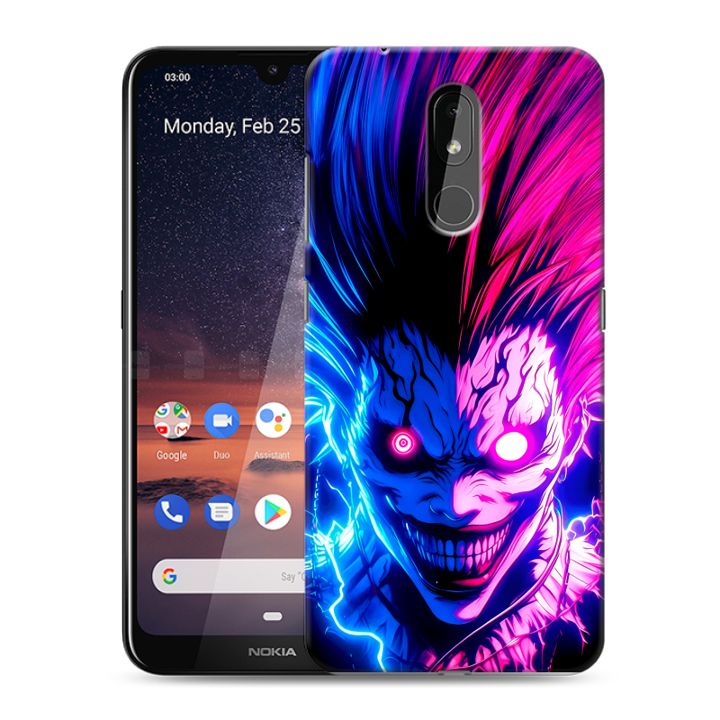 Силиконовый чехол на Nokia 3.2 с принтом Death note Тетрадь смерти Силиконовый чехол на Nokia 3.2 с принтом Death note Тетрадь смерти