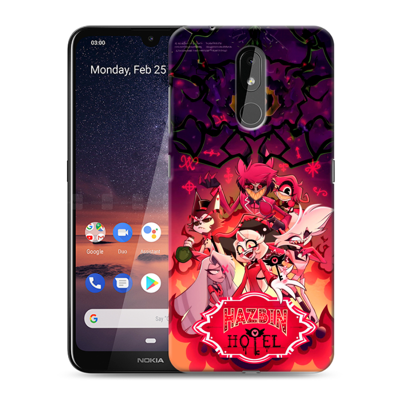 Силиконовый чехол на Nokia 3.2 с принтом Hazbin Hotel Отель Хазбин Силиконовый чехол на Nokia 3.2 с принтом Hazbin Hotel Отель Хазбин