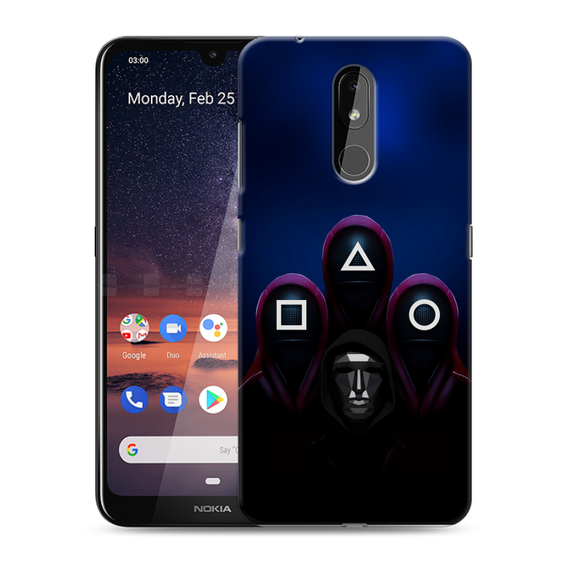 Силиконовый чехол на Nokia 3.2 с принтом Игра Кальмара Силиконовый чехол на Nokia 3.2 с принтом Игра Кальмара