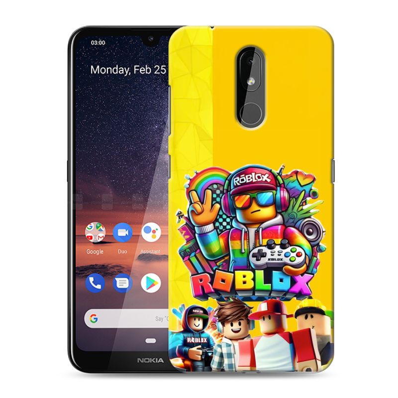Силиконовый чехол на Nokia 3.2 с принтом Roblox Роблокс Силиконовый чехол на Nokia 3.2 с принтом Roblox Роблокс