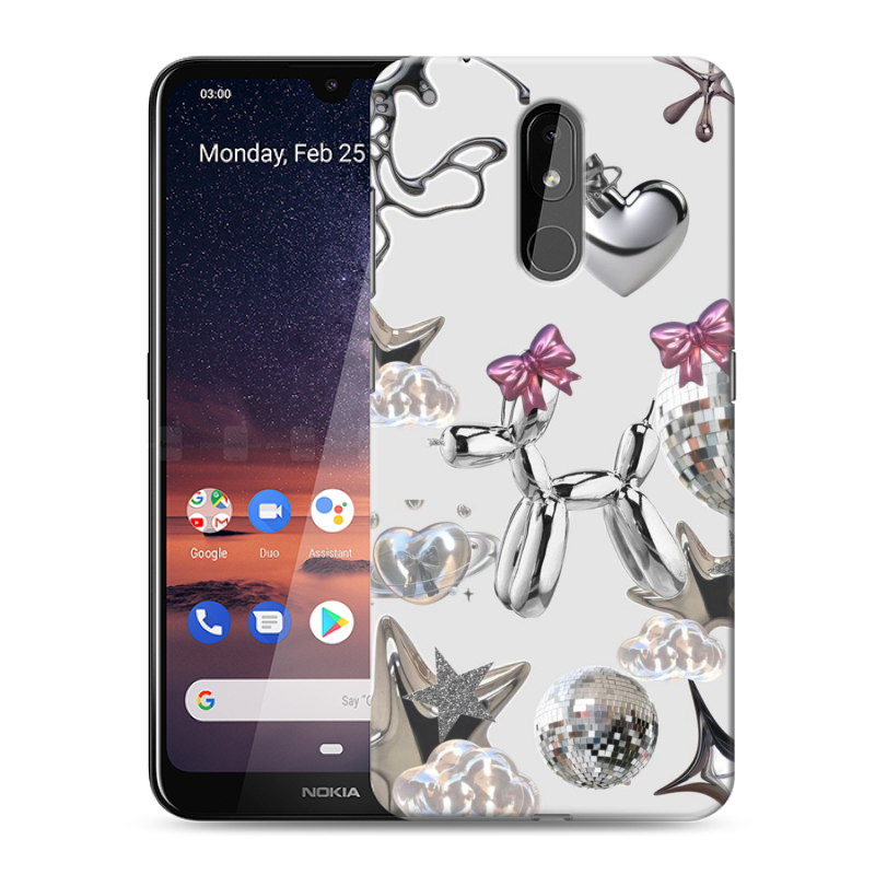 Силиконовый чехол на Nokia 3.2 с принтом Y2K Силиконовый чехол на Nokia 3.2 с принтом Y2K