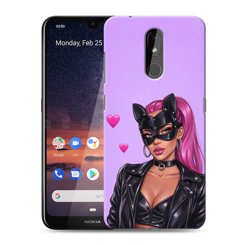 Силиконовый чехол на Nokia 3.2 с принтом женский Силиконовый чехол на Nokia 3.2 с принтом женский
