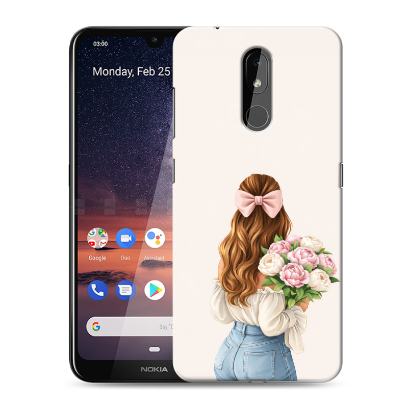 Силиконовый чехол на Nokia 3.2 с принтом женский Силиконовый чехол на Nokia 3.2 с принтом женский