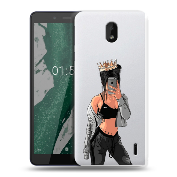 Силиконовый чехол на Nokia 1 Plus с принтом Женские принты