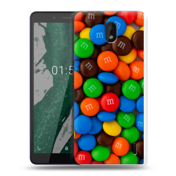 Силиконовый чехол на Nokia 1 Plus с принтом Конфеты