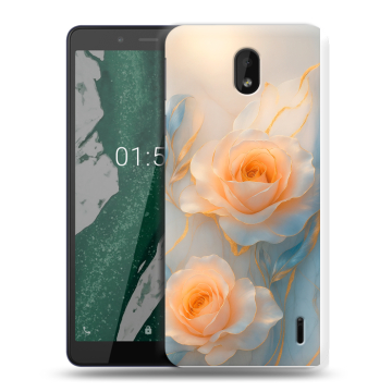 Силиконовый чехол на Nokia 1 Plus с принтом Женский