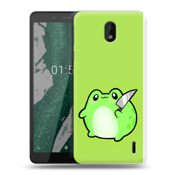 Силиконовый чехол на Nokia 1 Plus с принтом Лягушенок