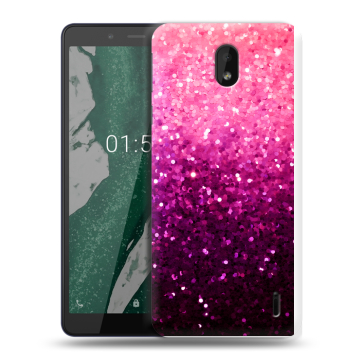 Силиконовый чехол на Nokia 1 Plus с принтом Блестки Силиконовый чехол на Nokia 1 Plus с принтом Блестки