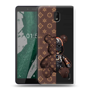 Силиконовый чехол на Nokia 1 Plus с принтом Луи робот