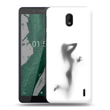 Силиконовый чехол на Nokia 1 Plus с принтом Силуэт