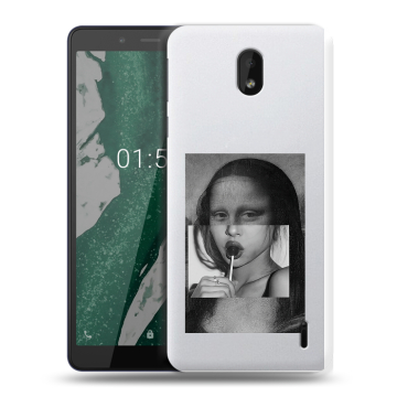 Силиконовый чехол на Nokia 1 Plus с принтом Мона Лиза
