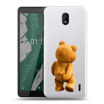 Силиконовый чехол на Nokia 1 Plus с принтом Медведь
