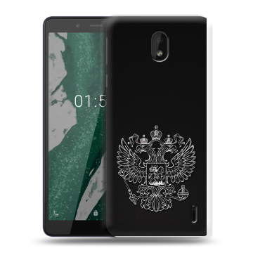 Силиконовый чехол на Nokia 1 Plus с принтом Герб России