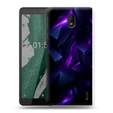 Силиконовый чехол на Nokia 1 Plus с принтом Абстракиция