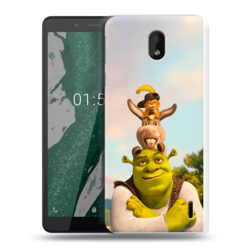 Силиконовый чехол на Nokia 1 Plus с принтом Шрек Shrek Силиконовый чехол на Nokia 1 Plus с принтом Шрек Shrek
