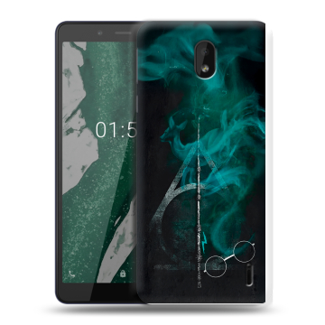 Силиконовый чехол на Nokia 1 Plus с принтом Гарри Поттер Harry Potter