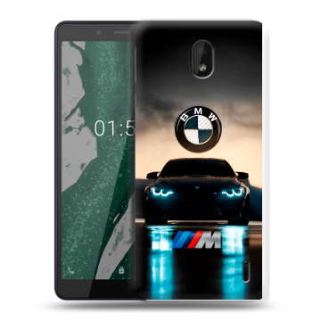 Силиконовый чехол на Nokia 1 Plus с принтом БМВ BMW Силиконовый чехол на Nokia 1 Plus с принтом БМВ BMW