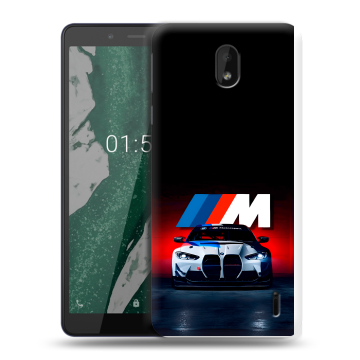 Силиконовый чехол на Nokia 1 Plus с принтом БМВ BMW Силиконовый чехол на Nokia 1 Plus с принтом БМВ BMW