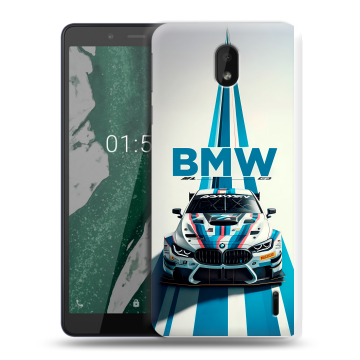 Силиконовый чехол на Nokia 1 Plus с принтом БМВ BMW