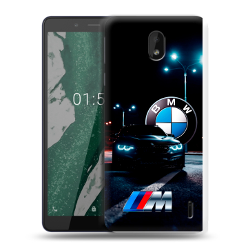 Силиконовый чехол на Nokia 1 Plus с принтом БМВ BMW Силиконовый чехол на Nokia 1 Plus с принтом БМВ BMW
