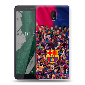 Силиконовый чехол на Nokia 1 Plus с принтом Барселона Barcelona