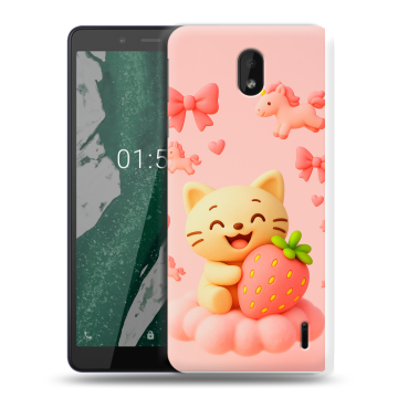 Силиконовый чехол на Nokia 1 Plus с принтом для девочек