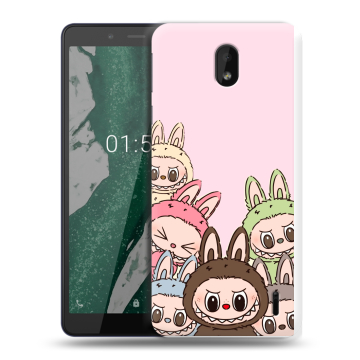 Силиконовый чехол на Nokia 1 Plus с принтом Лабубу Силиконовый чехол на Nokia 1 Plus с принтом Лабубу
