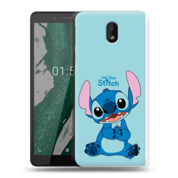 Силиконовый чехол на Nokia 1 Plus с принтом Лило и Стич