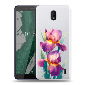 Силиконовый чехол на Nokia 1 Plus с принтом Цветы орхидеи Силиконовый чехол на Nokia 1 Plus с принтом Цветы орхидеи