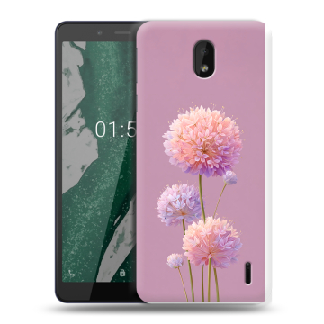 Силиконовый чехол на Nokia 1 Plus с принтом Цветы Силиконовый чехол на Nokia 1 Plus с принтом Цветы