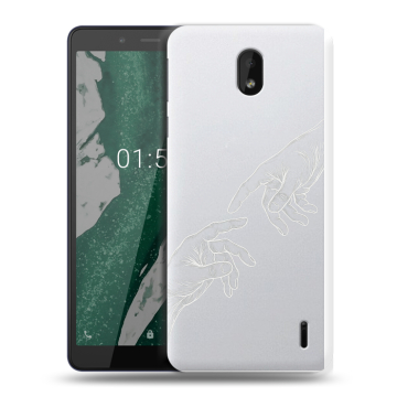 Силиконовый чехол на Nokia 1 Plus с принтом Сотворение мира Силиконовый чехол на Nokia 1 Plus с принтом Сотворение мира