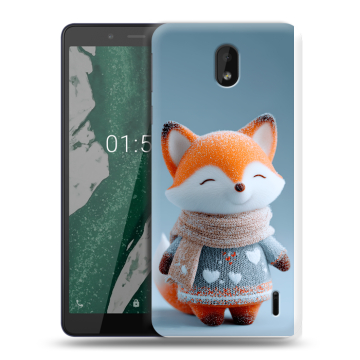 Силиконовый чехол на Nokia 1 Plus с принтом Лиса Силиконовый чехол на Nokia 1 Plus с принтом Лиса