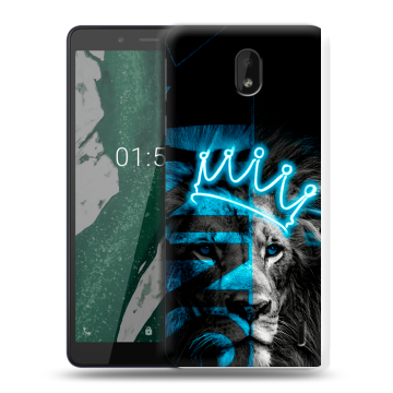 Силиконовый чехол на Nokia 1 Plus с принтом Король лев