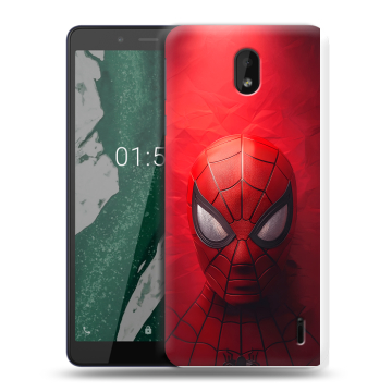 Силиконовый чехол на Nokia 1 Plus с принтом Spiderman Человек паук