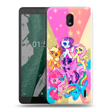 Силиконовый чехол на Nokia 1 Plus с принтом My little pony Дружба чудо
