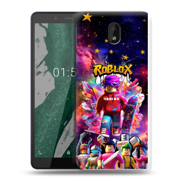Силиконовый чехол на Nokia 1 Plus с принтом Roblox Роблокс Силиконовый чехол на Nokia 1 Plus с принтом Roblox Роблокс