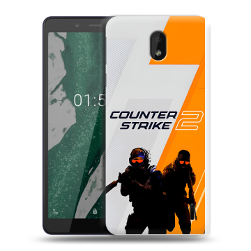 Силиконовый чехол на Nokia 1 Plus с принтом Counter Strike