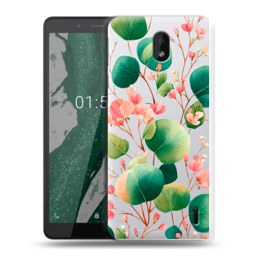 Силиконовый чехол на Nokia 1 Plus с принтом женский