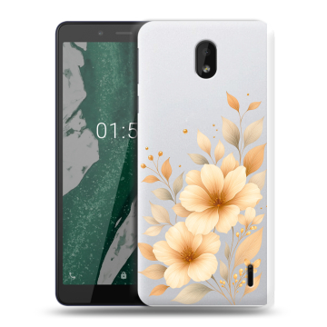 Силиконовый чехол на Nokia 1 Plus с принтом для девушки