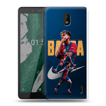 Силиконовый чехол на Nokia 1 Plus с принтом Барселона Barca Yamal 