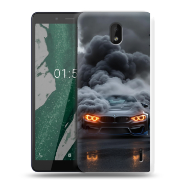 Силиконовый чехол на Nokia 1 Plus с принтом BMW БМВ Силиконовый чехол на Nokia 1 Plus с принтом BMW БМВ