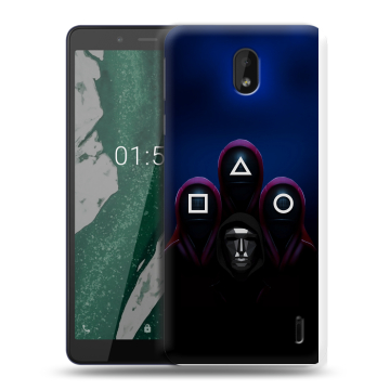Силиконовый чехол на Nokia 1 Plus с принтом Игра Кальмара Силиконовый чехол на Nokia 1 Plus с принтом Игра Кальмара