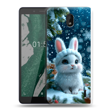 Силиконовый чехол на Nokia 1 Plus с принтом Новый год Силиконовый чехол на Nokia 1 Plus с принтом Новый год