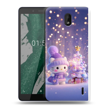 Силиконовый чехол на Nokia 1 Plus с принтом Новый год Силиконовый чехол на Nokia 1 Plus с принтом Новый год