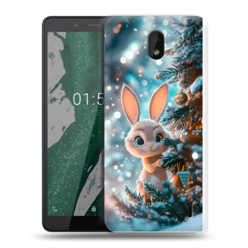 Силиконовый чехол на Nokia 1 Plus с принтом Новый год Силиконовый чехол на Nokia 1 Plus с принтом Новый год