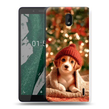 Силиконовый чехол на Nokia 1 Plus с принтом Новый год Силиконовый чехол на Nokia 1 Plus с принтом Новый год