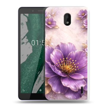 Силиконовый чехол на Nokia 1 Plus с принтом женский