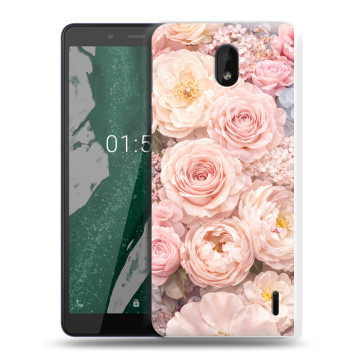 Силиконовый чехол на Nokia 1 Plus с принтом женский