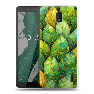 Силиконовый чехол на Nokia 1 Plus с принтом женский