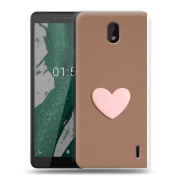 Силиконовый чехол на Nokia 1 Plus с принтом женский